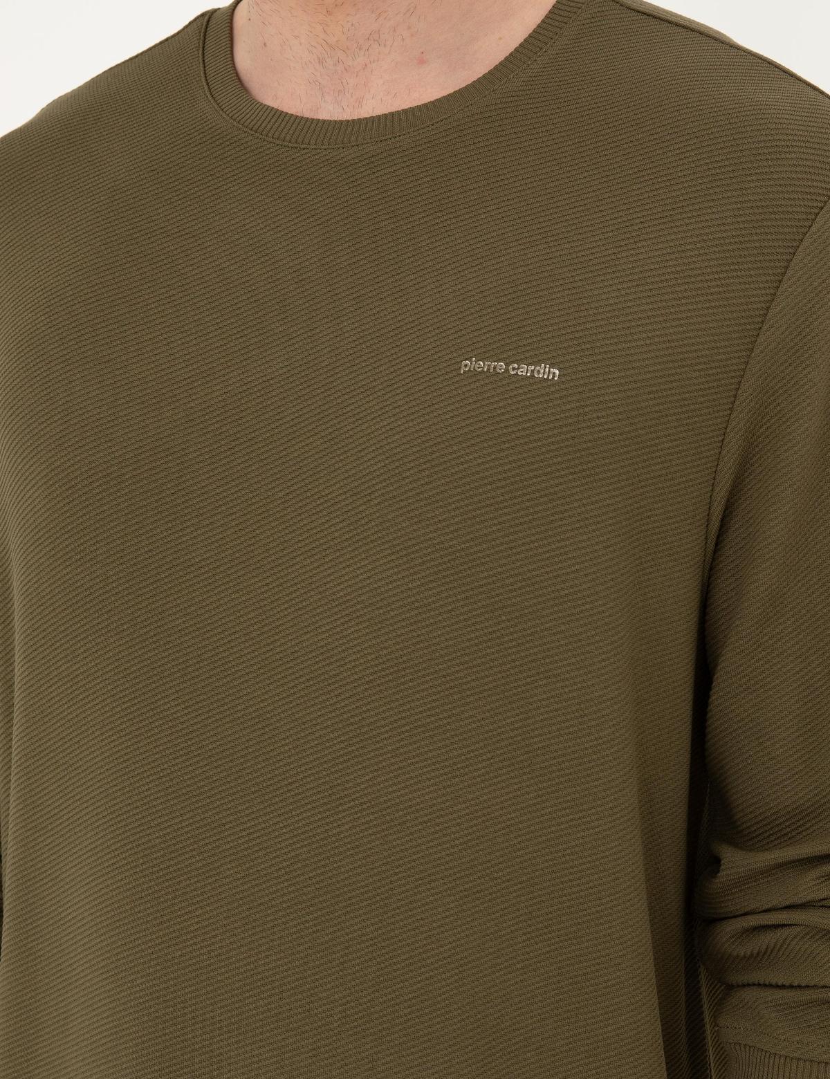 Koyu Haki Regular Fit Sweatshirt - 50279552045