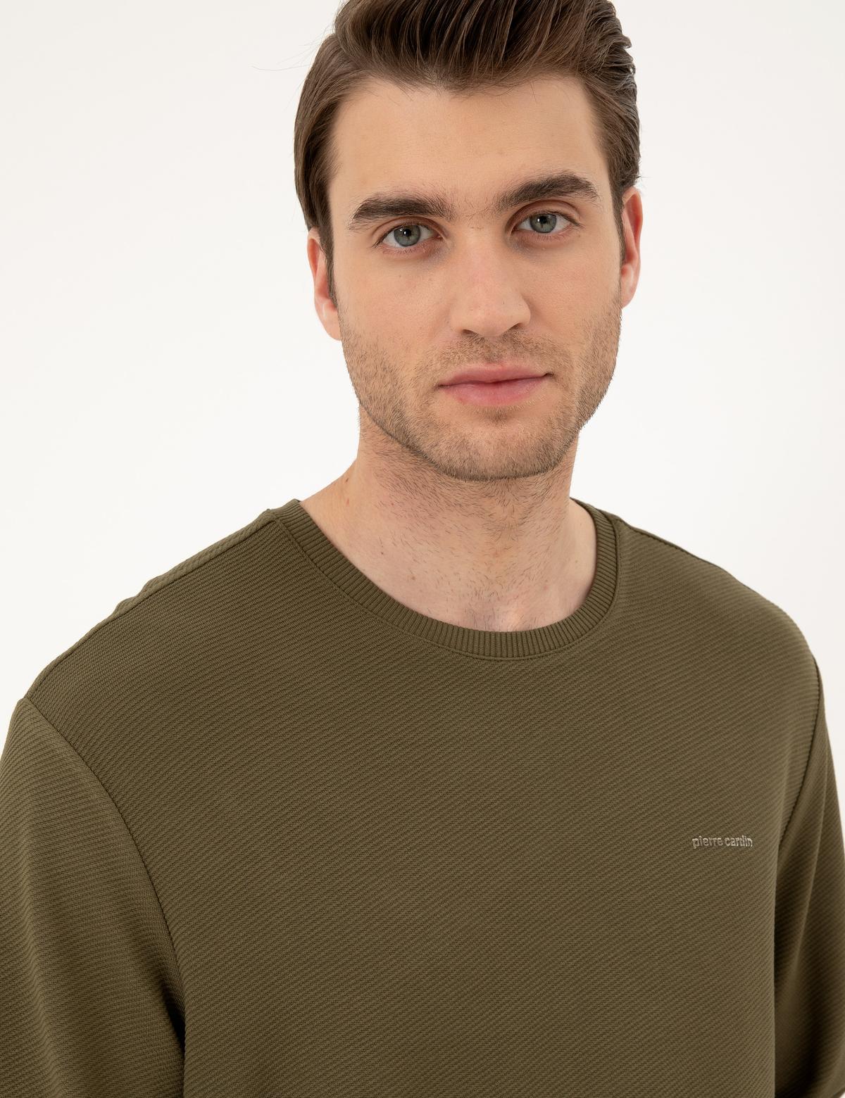 Koyu Haki Regular Fit Sweatshirt - 50279552045