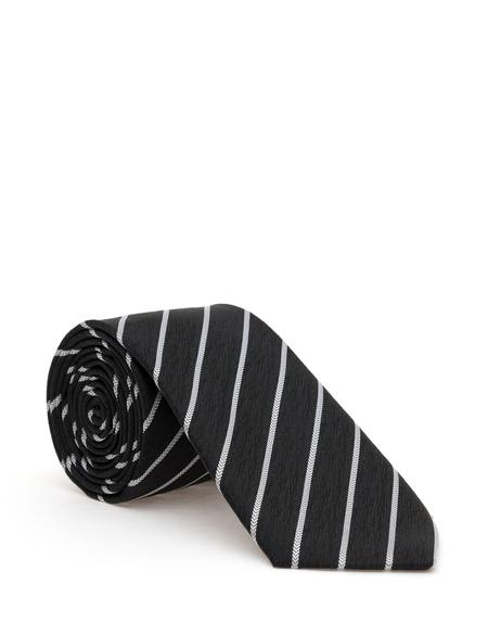 Siyah 3'lü Kravat-Mendil-Kravat İğnesi Set - 50298126001