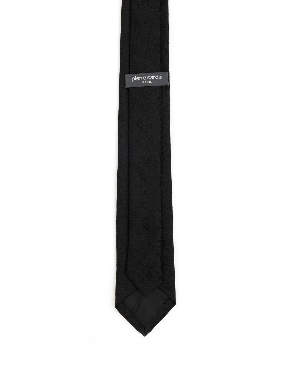 Siyah 3'lü Kravat-Mendil-Kravat İğnesi Set - 50298130001