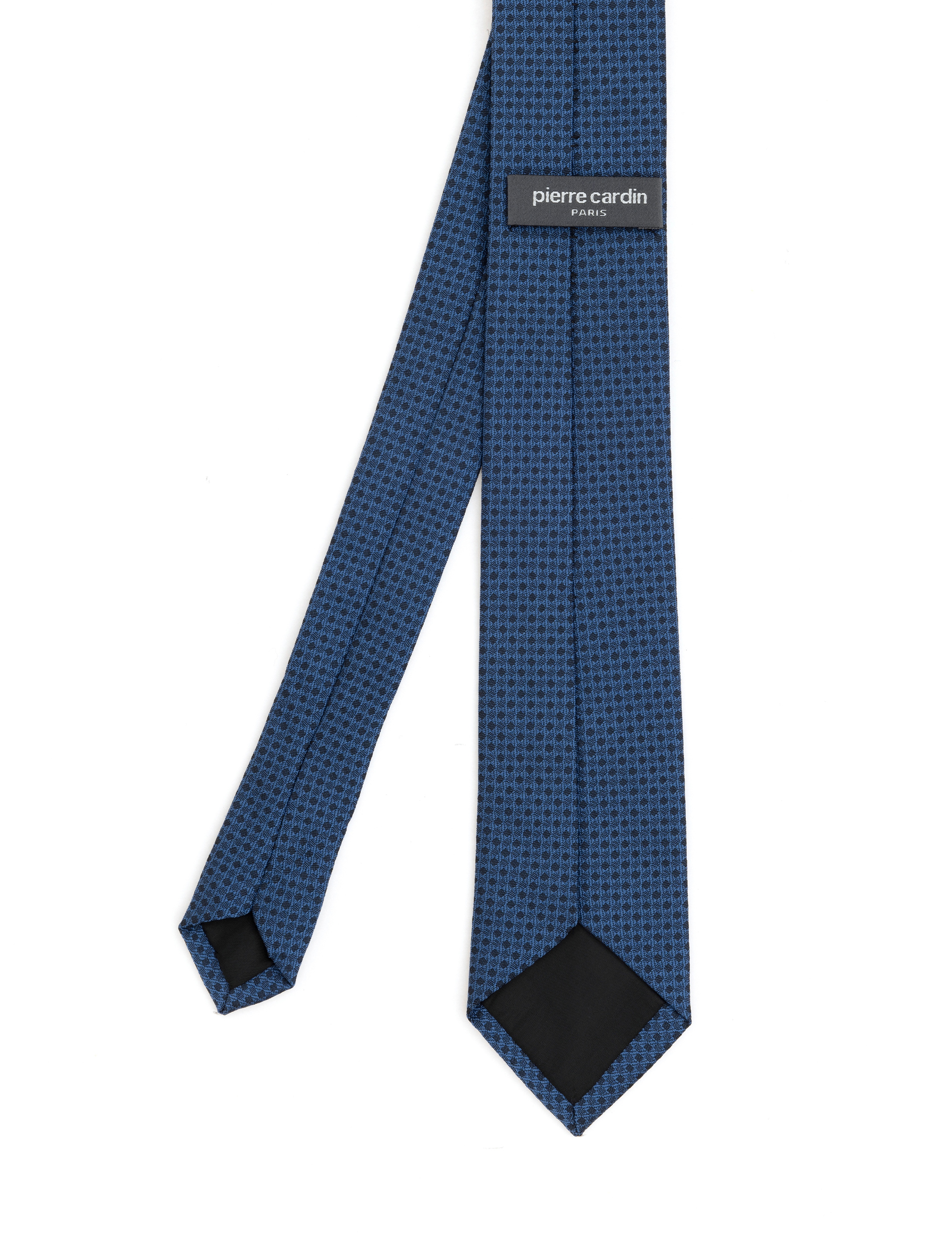 Lacivert 3'lü Kravat-Mendil-Kravat İğnesi Set - Image 4