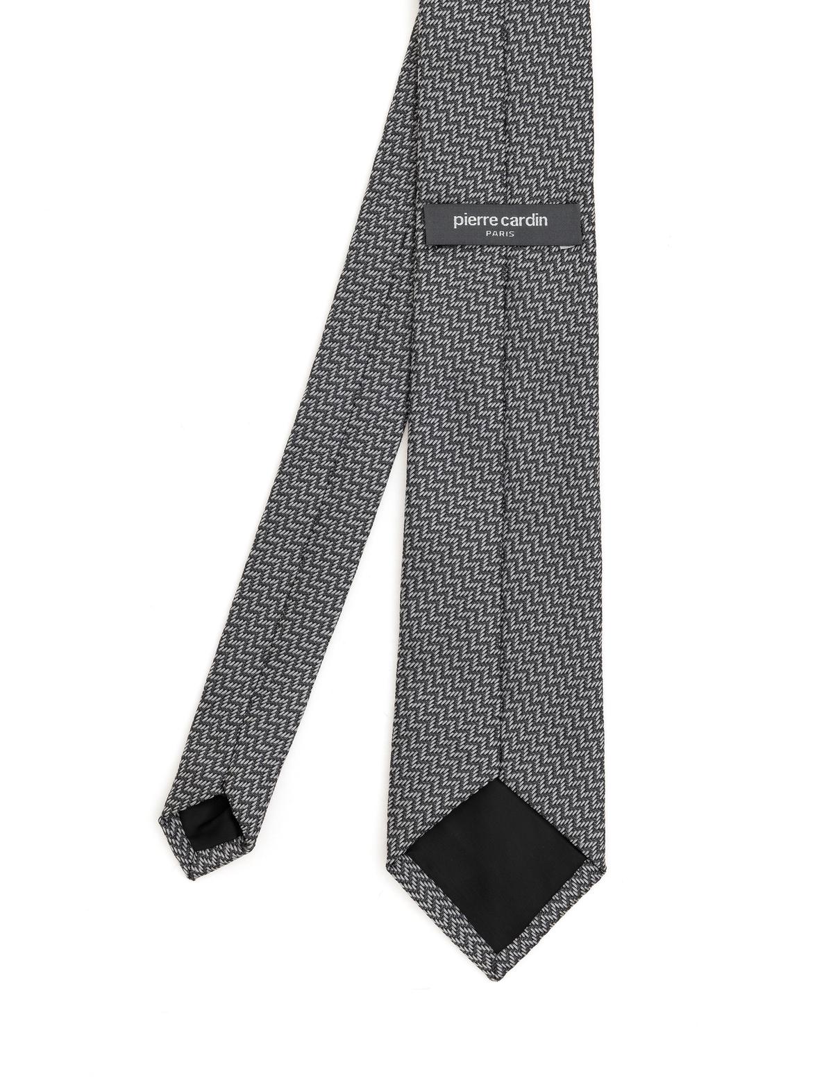 Siyah 3'lü Kravat-Mendil-Kravat İğnesi Set - 50298144001