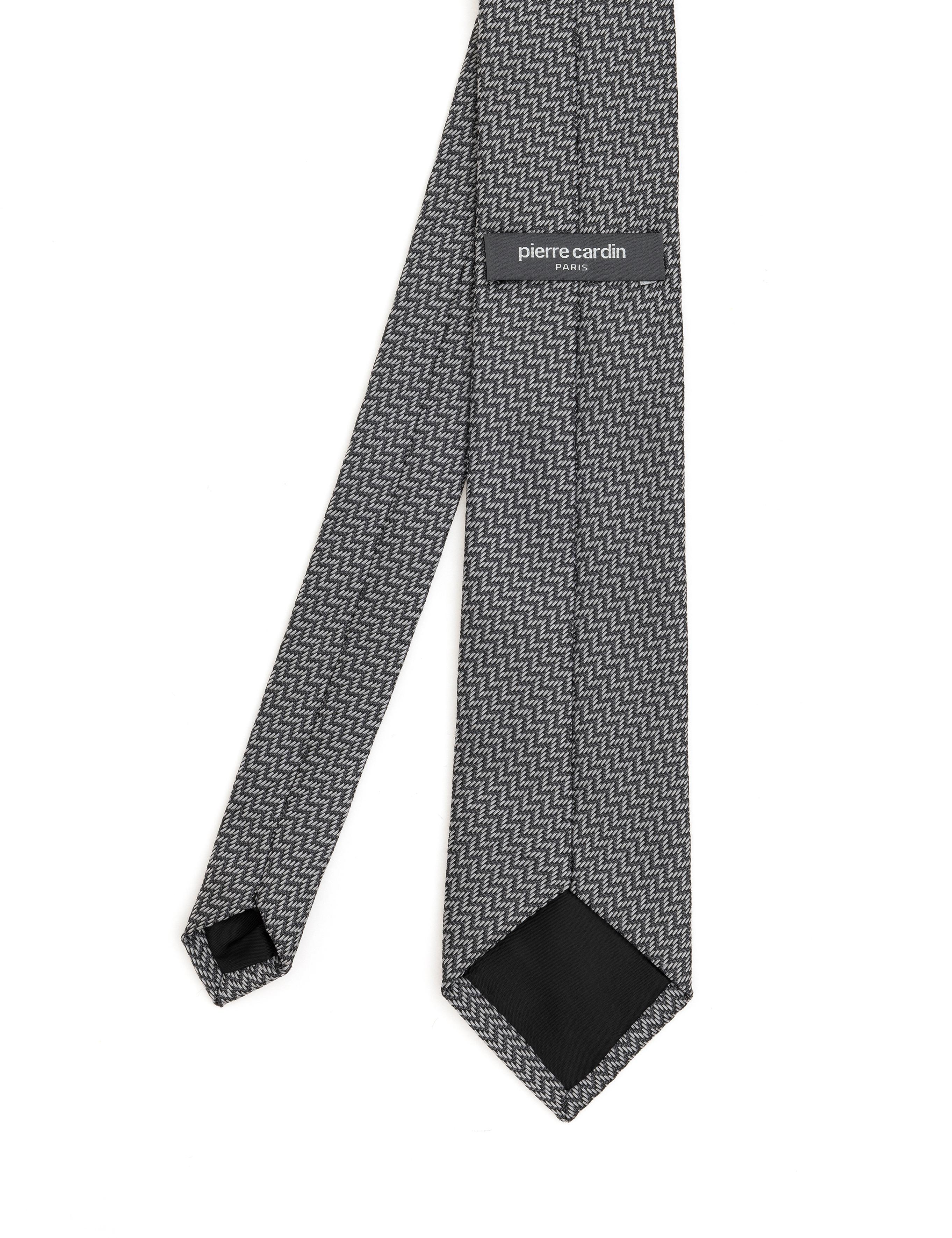 Siyah 3'lü Kravat-Mendil-Kravat İğnesi Set