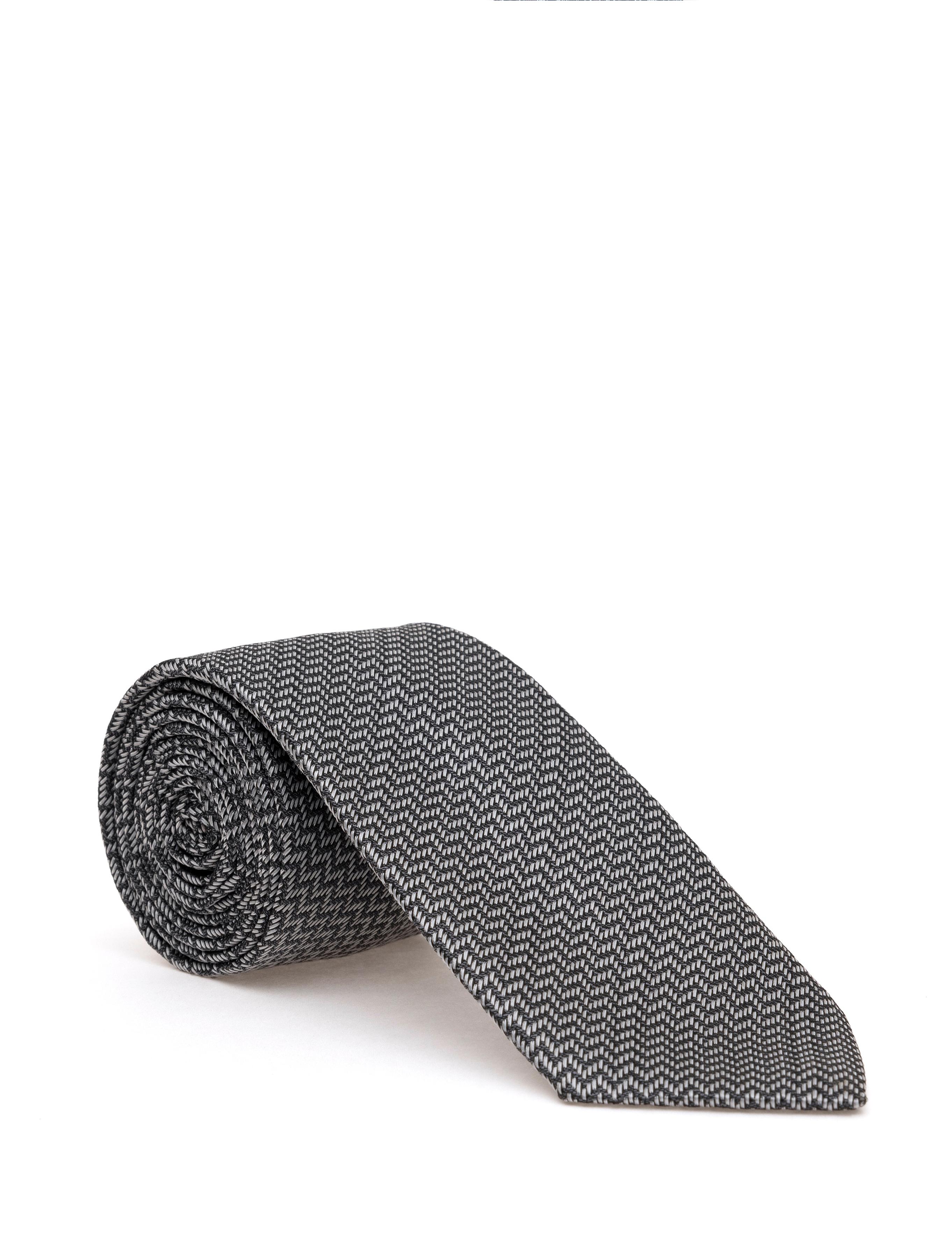 Siyah 3'lü Kravat-Mendil-Kravat İğnesi Set