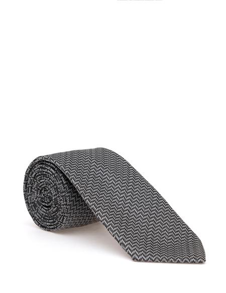 Siyah 3'lü Kravat-Mendil-Kravat İğnesi Set - 50298144001