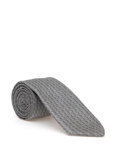 Gri 3'lü Kravat-Mendil-Kravat İğnesi Set - 50298143001