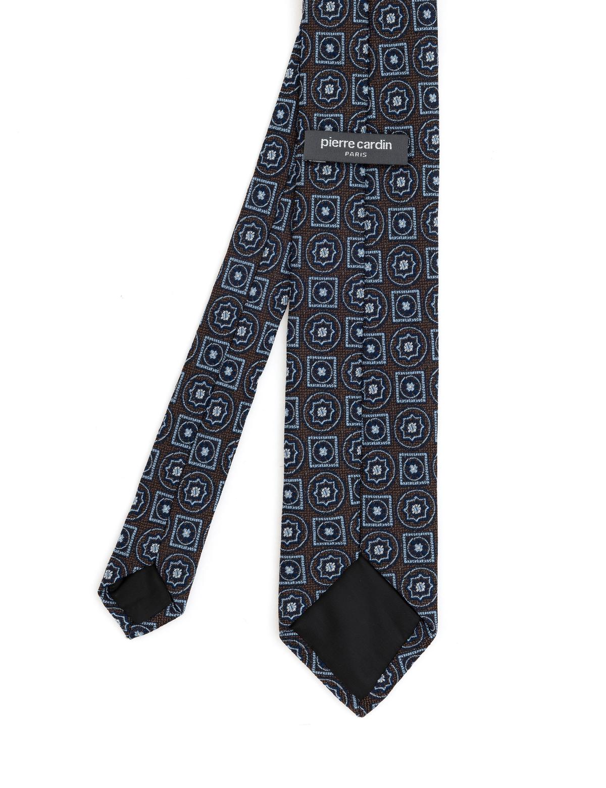 Kahverengi 3'lü Kravat-Mendil-Kravat İğnesi Set - 50298147001