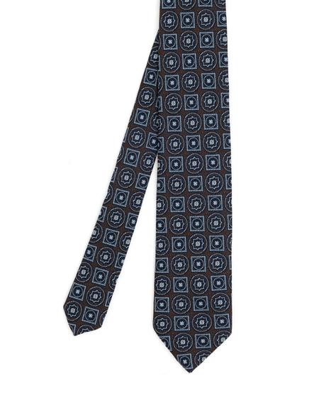 Kahverengi 3'lü Kravat-Mendil-Kravat İğnesi Set - 50298147001