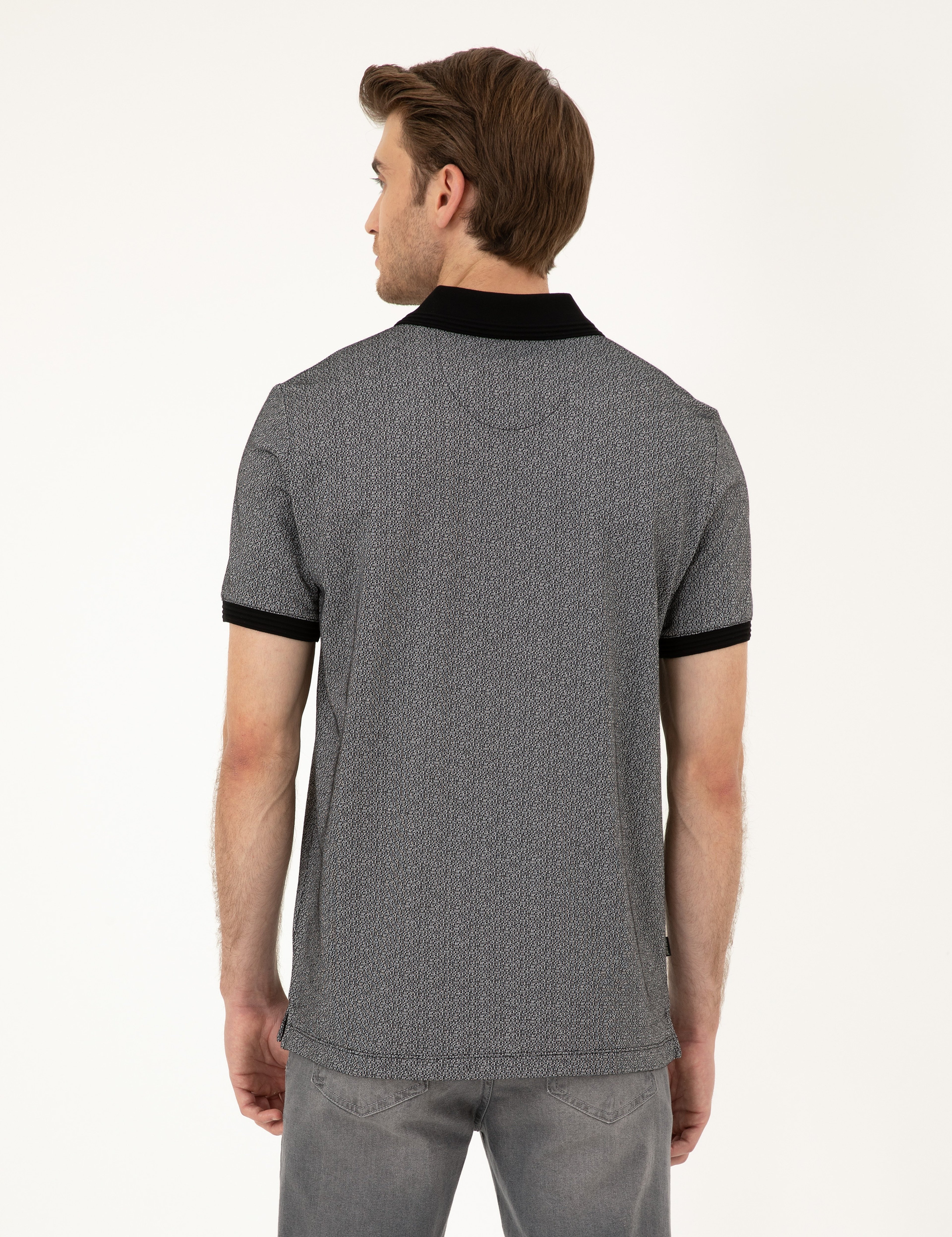 Siyah Regular Fit Tişört - Image 5