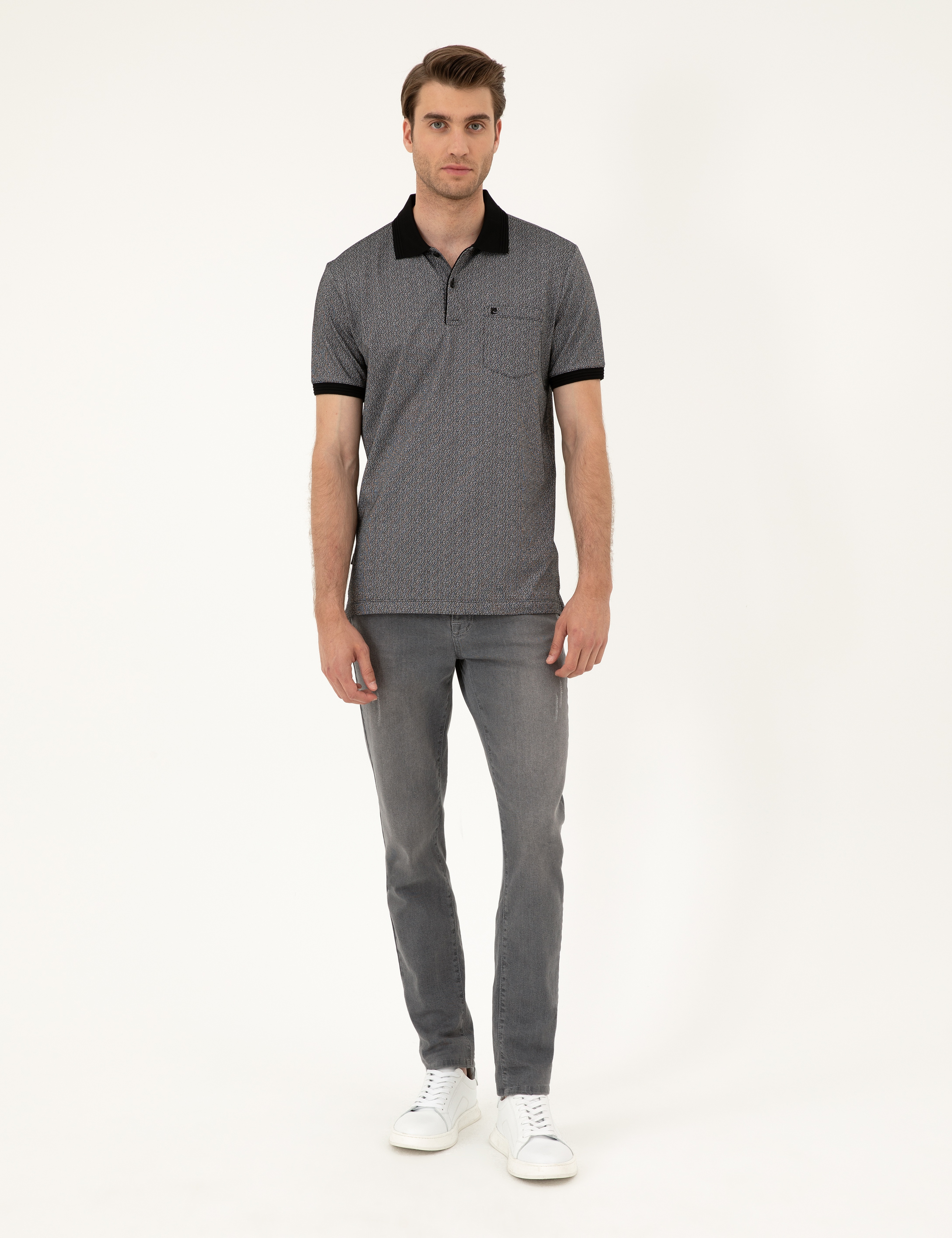 Siyah Regular Fit Tişört - Image 4