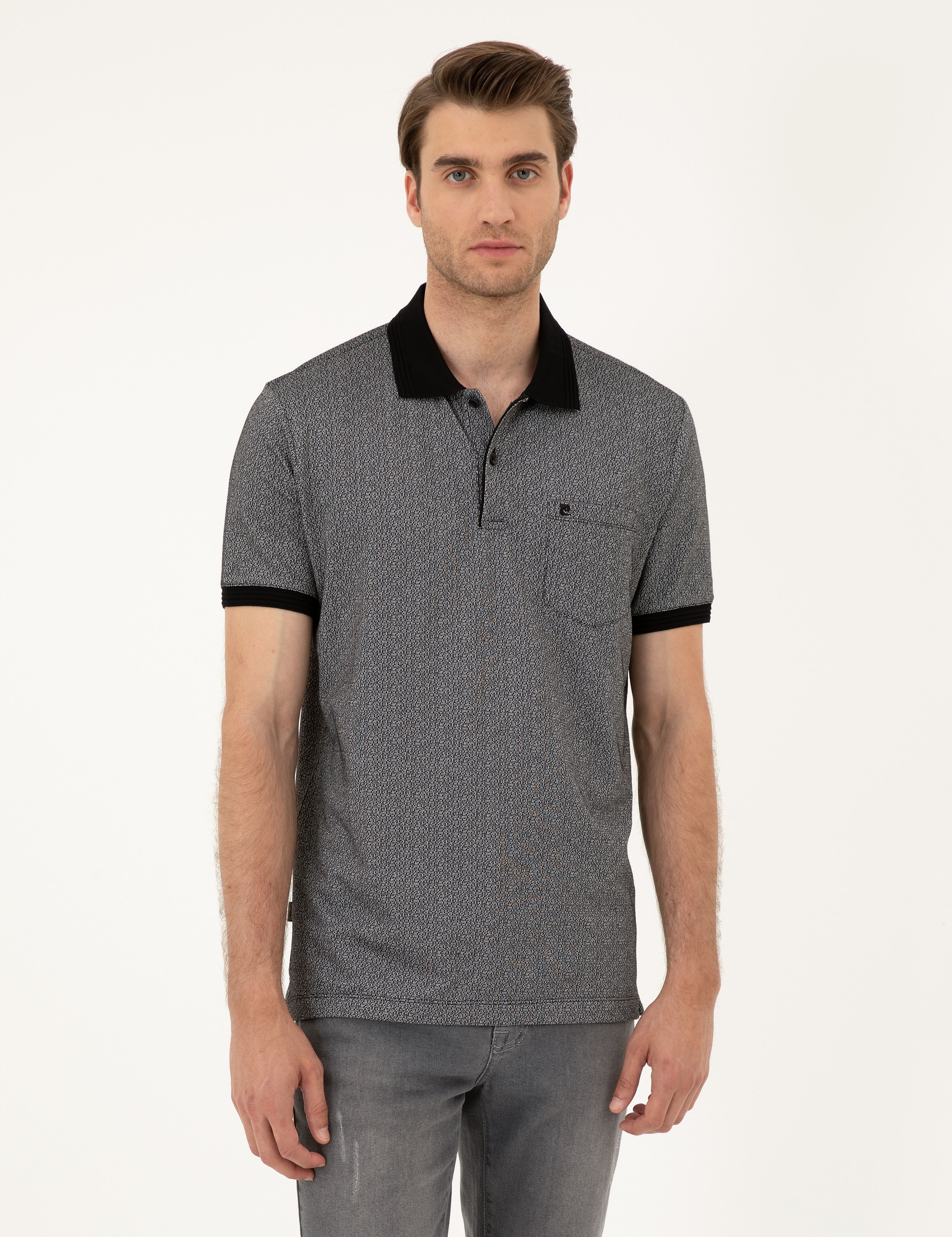 Siyah Regular Fit Tişört - Image 1