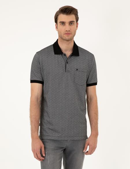 Siyah Regular Fit Tişört - 50288681038