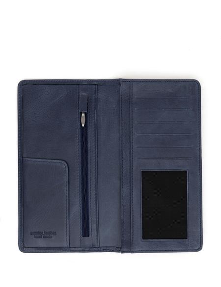 Erkek Lacivert Deri Cüzdan - 50286948003