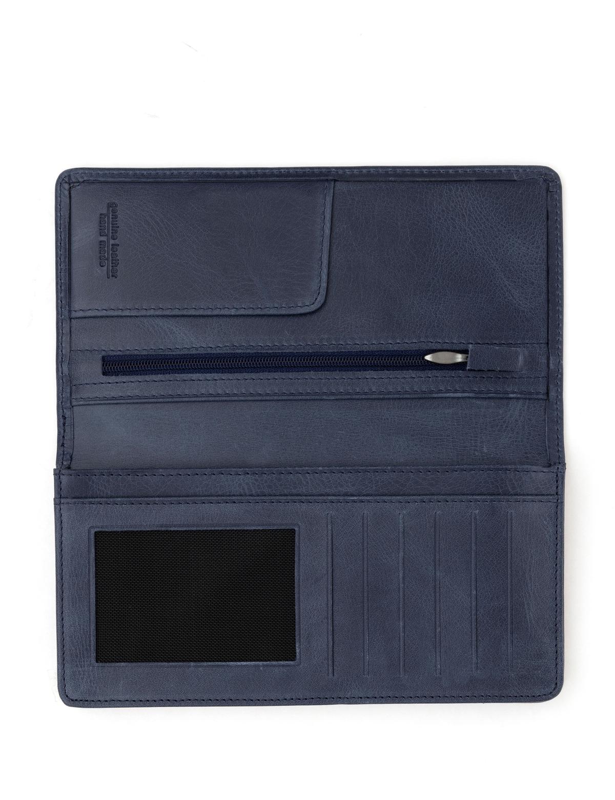 Erkek Lacivert Deri Cüzdan - 50286948003