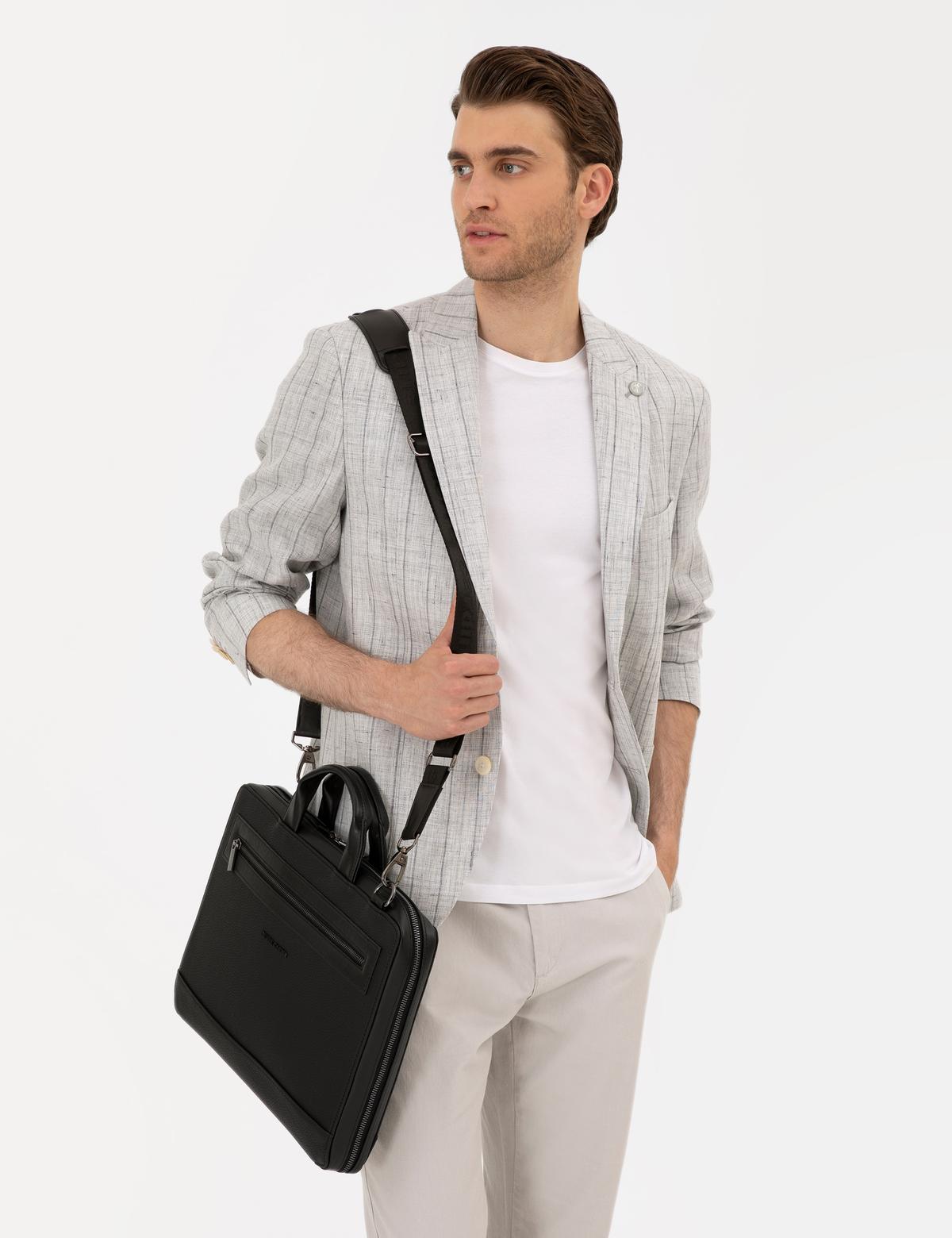 Erkek Siyah Evrak Çantası