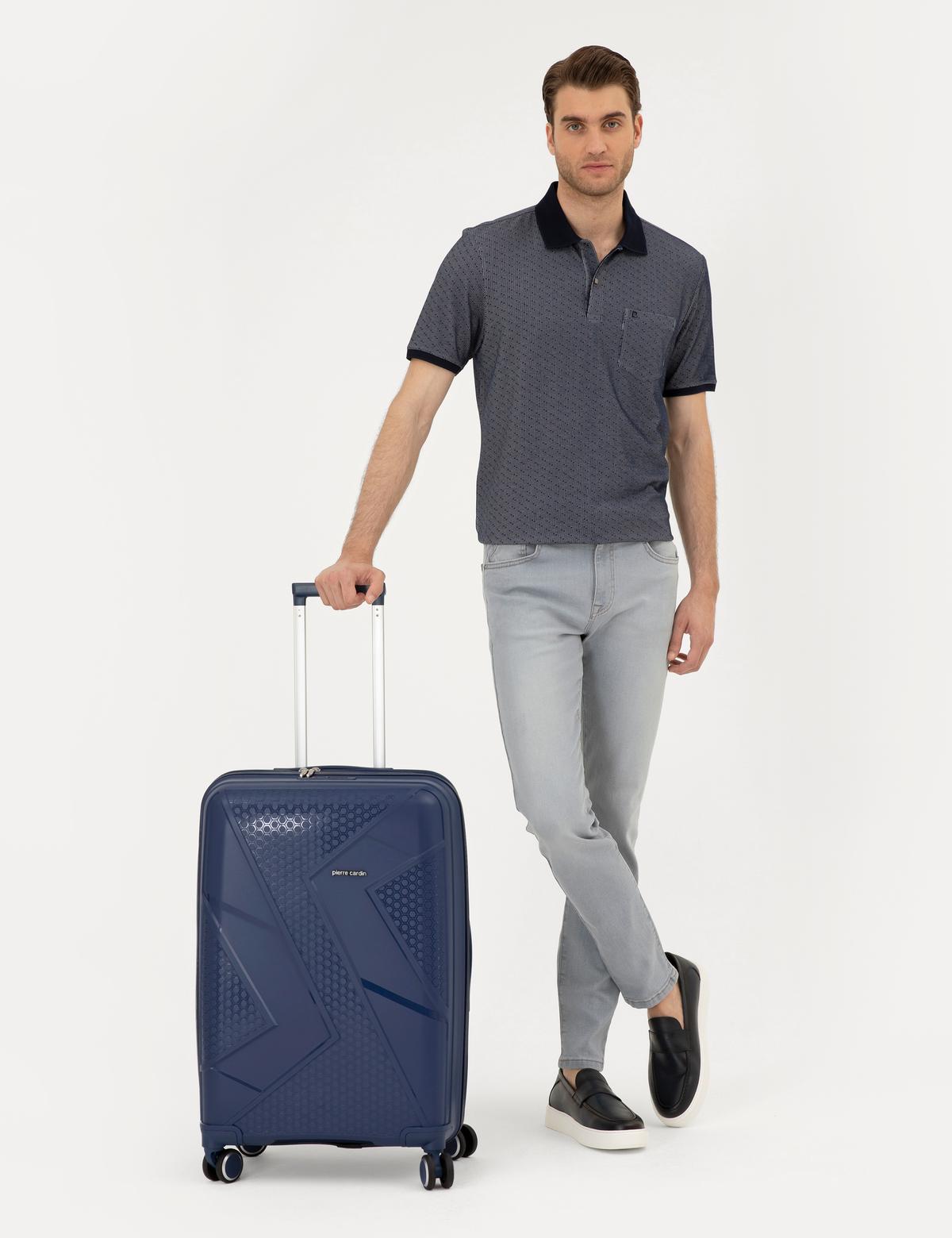 Lacivert Orta Boy Valiz