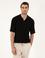 Siyah Comfort Fit Polo Yaka Triko Tişört
