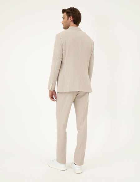 Bej Slim Fit Takım Elbise - 50288787041