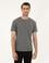 Gri Melanj Slim Fit Basic Tişört
