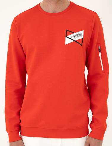Kırmızı Regular Fit Sweatshirt