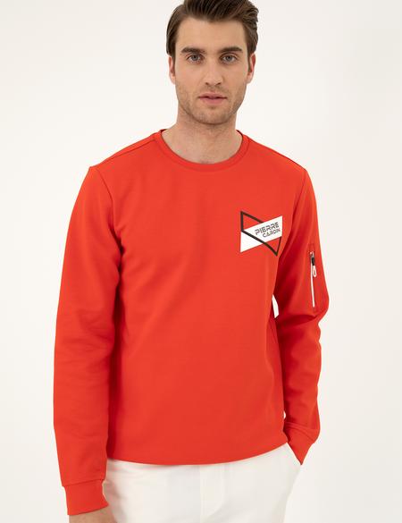 Kırmızı Regular Fit Sweatshirt - 50285179047
