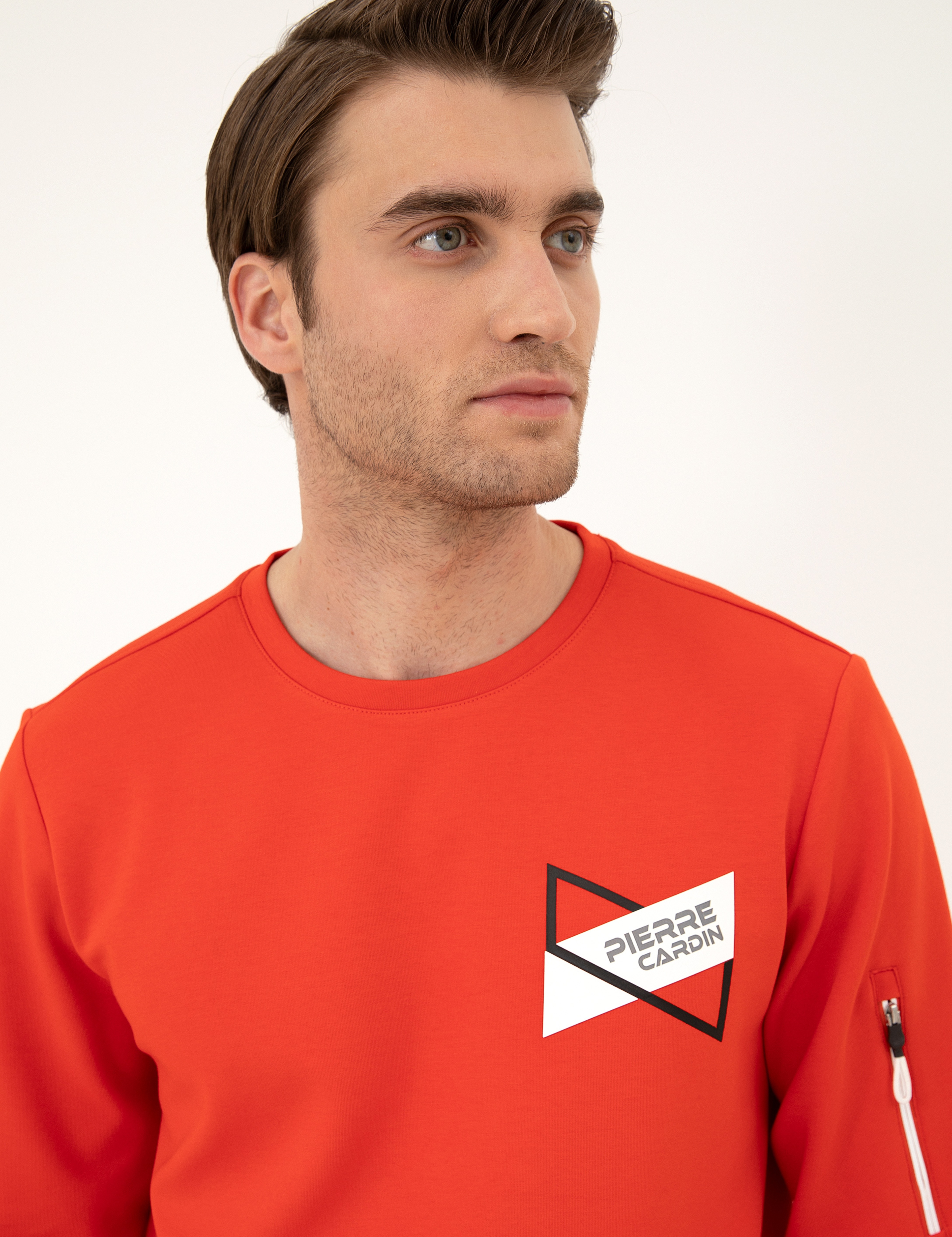 Kırmızı Regular Fit Sweatshirt - Image 2