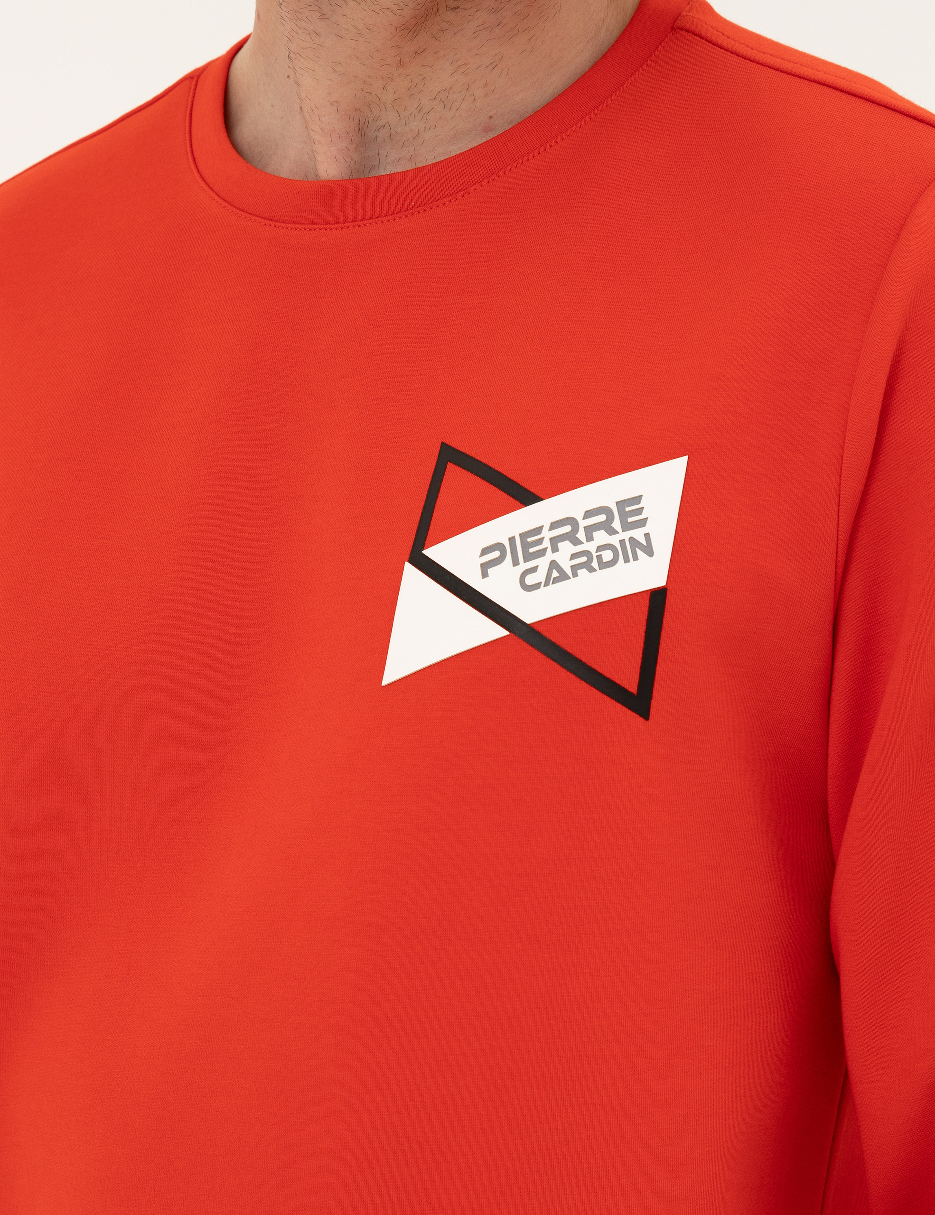 Kırmızı Regular Fit Sweatshirt - Image 7