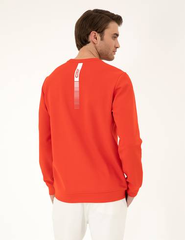 Kırmızı Regular Fit Sweatshirt