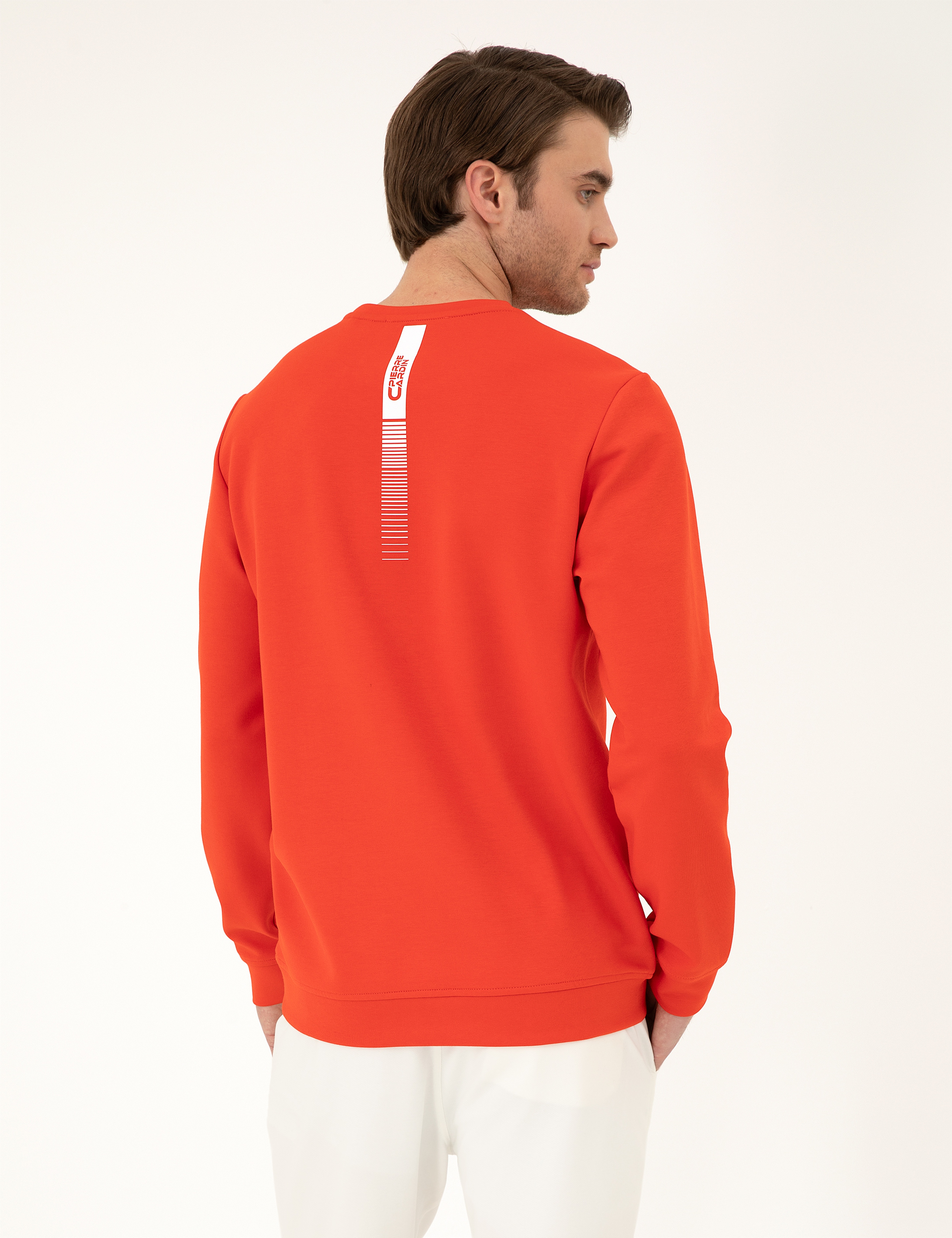 Kırmızı Regular Fit Sweatshirt - Image 5
