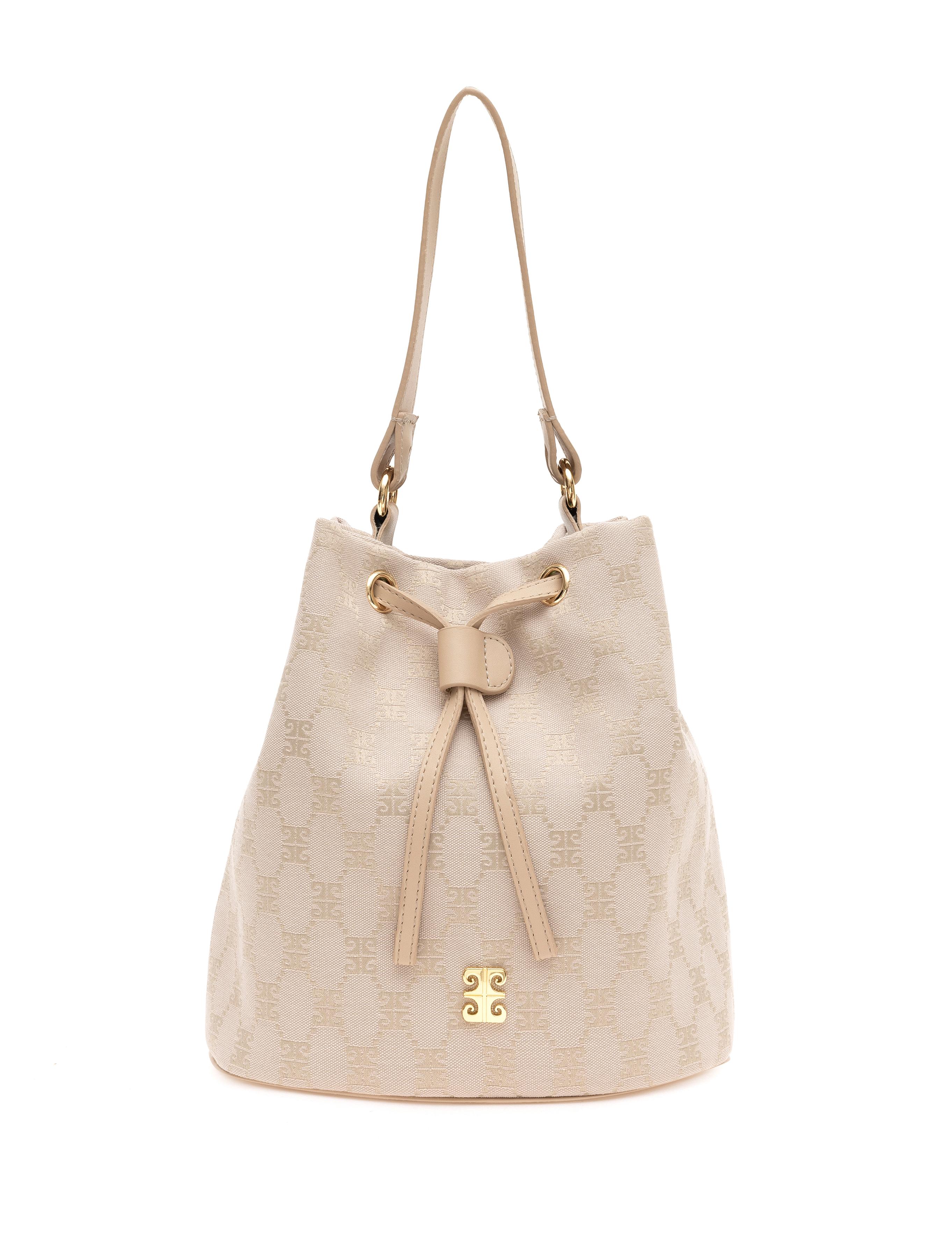 Bej Büzgülü Çanta