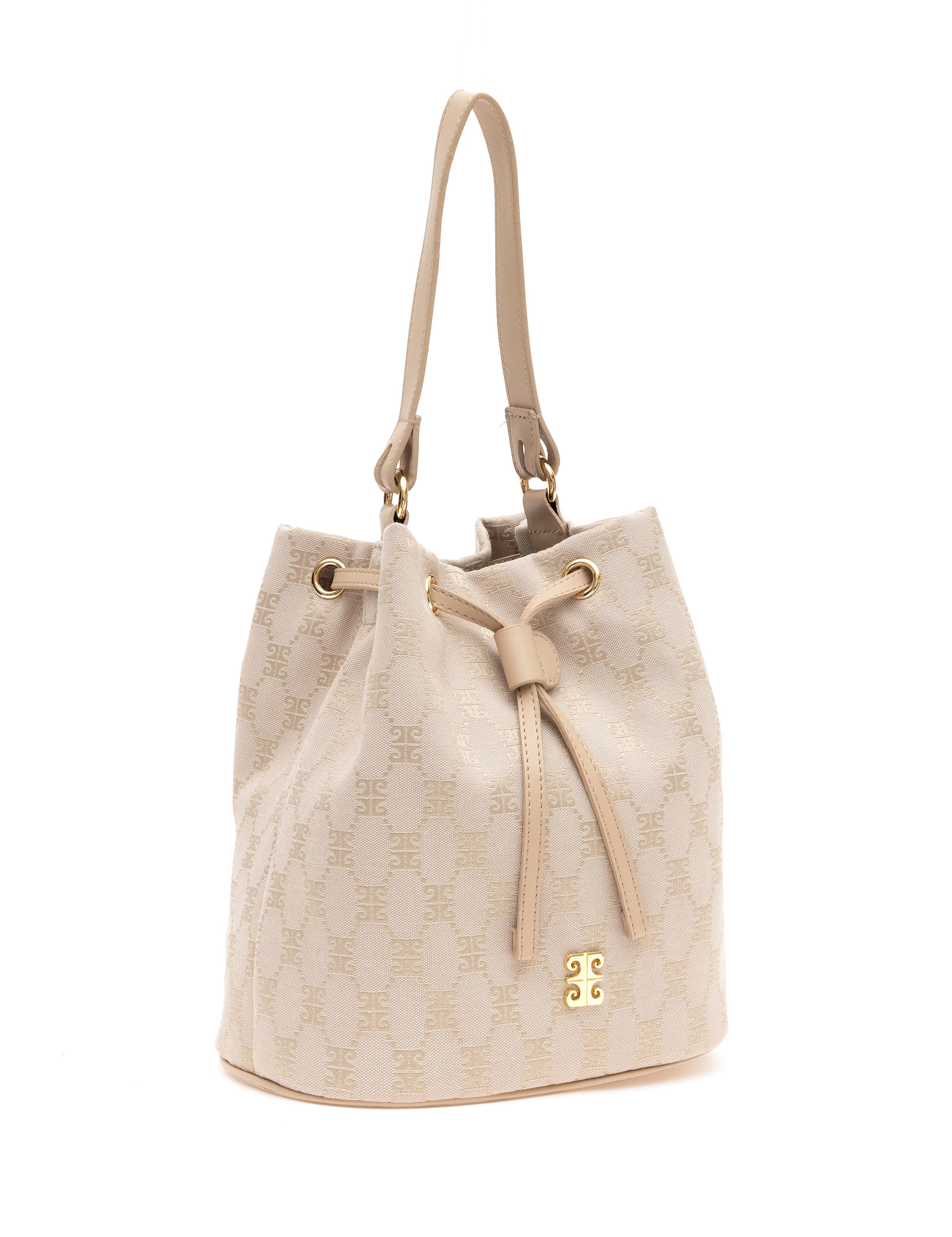 Bej Büzgülü Çanta