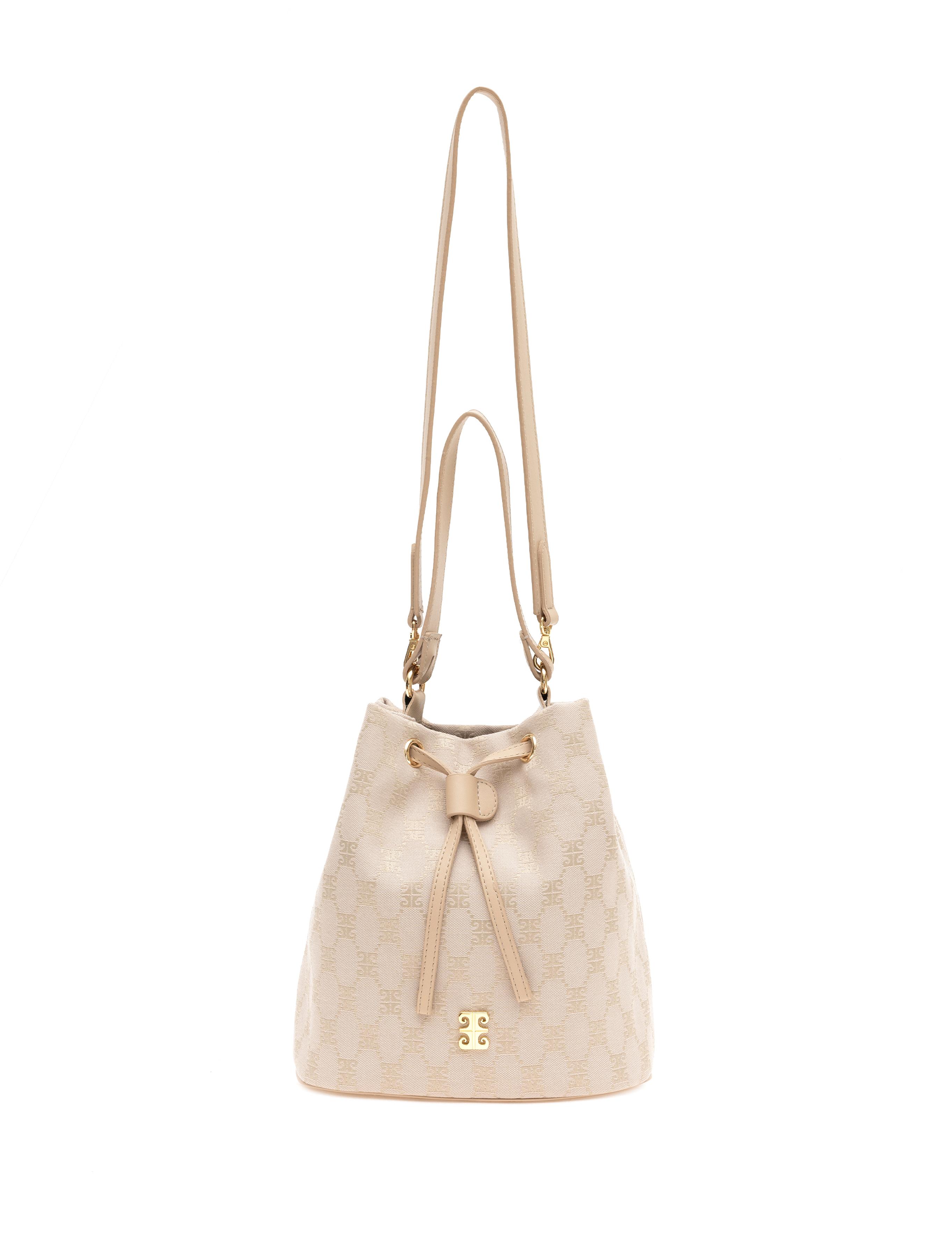 Bej Büzgülü Çanta