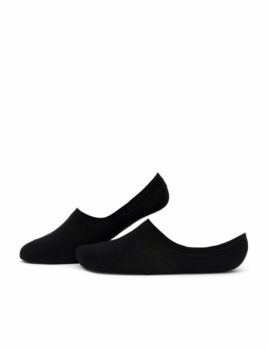 Erkek Bambu Karışımlı Siyah Babet Basic Çorap