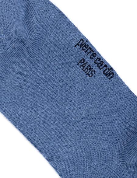 Erkek Bambu Karışımlı Mavi Soket Desenli Çorap - 50291773003