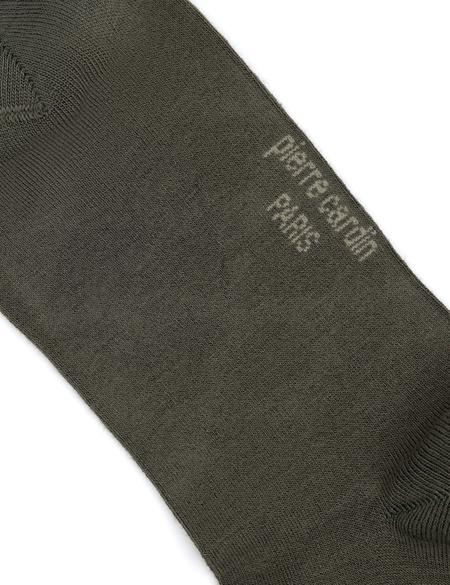 Erkek Bambu Karışımlı Haki Soket Desenli Çorap - 50291773004