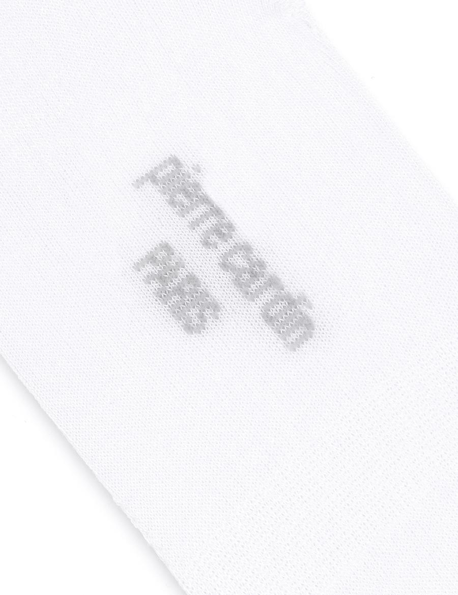 Erkek Bambu Karışımlı Beyaz Babet Desenli Çorap