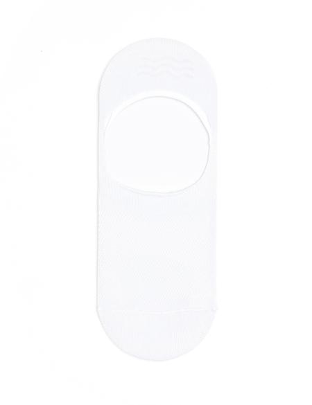 Erkek Bambu Karışımlı Beyaz Babet Desenli Çorap - 50291777005