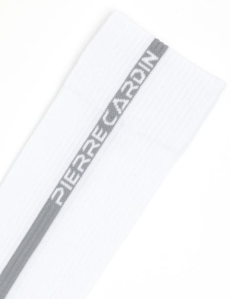 Erkek Pamuk Karışımlı Gri Soket Desenli Çorap - 50291781002