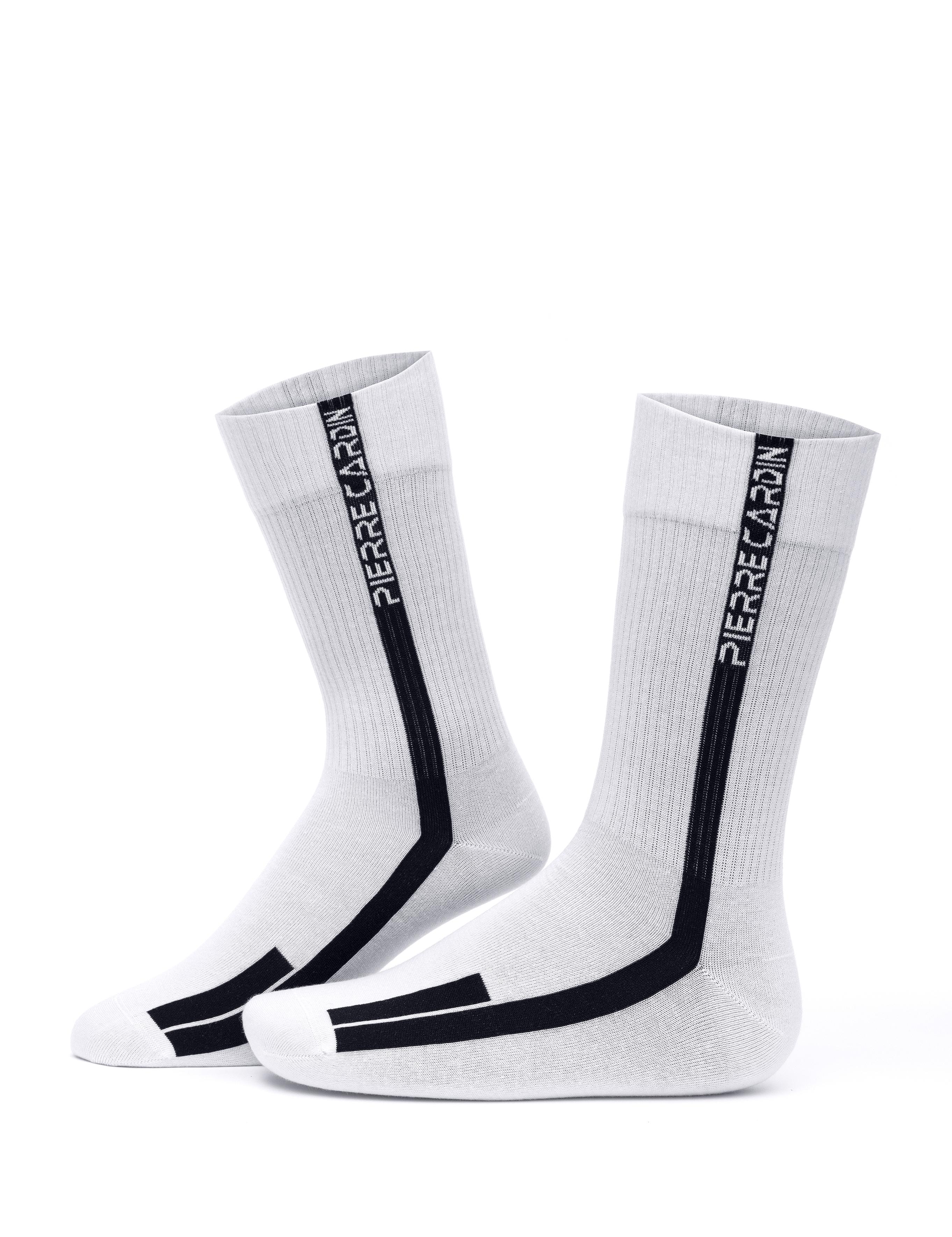 Erkek Pamuk Karışımlı Lacivert Soket Desenli Çorap