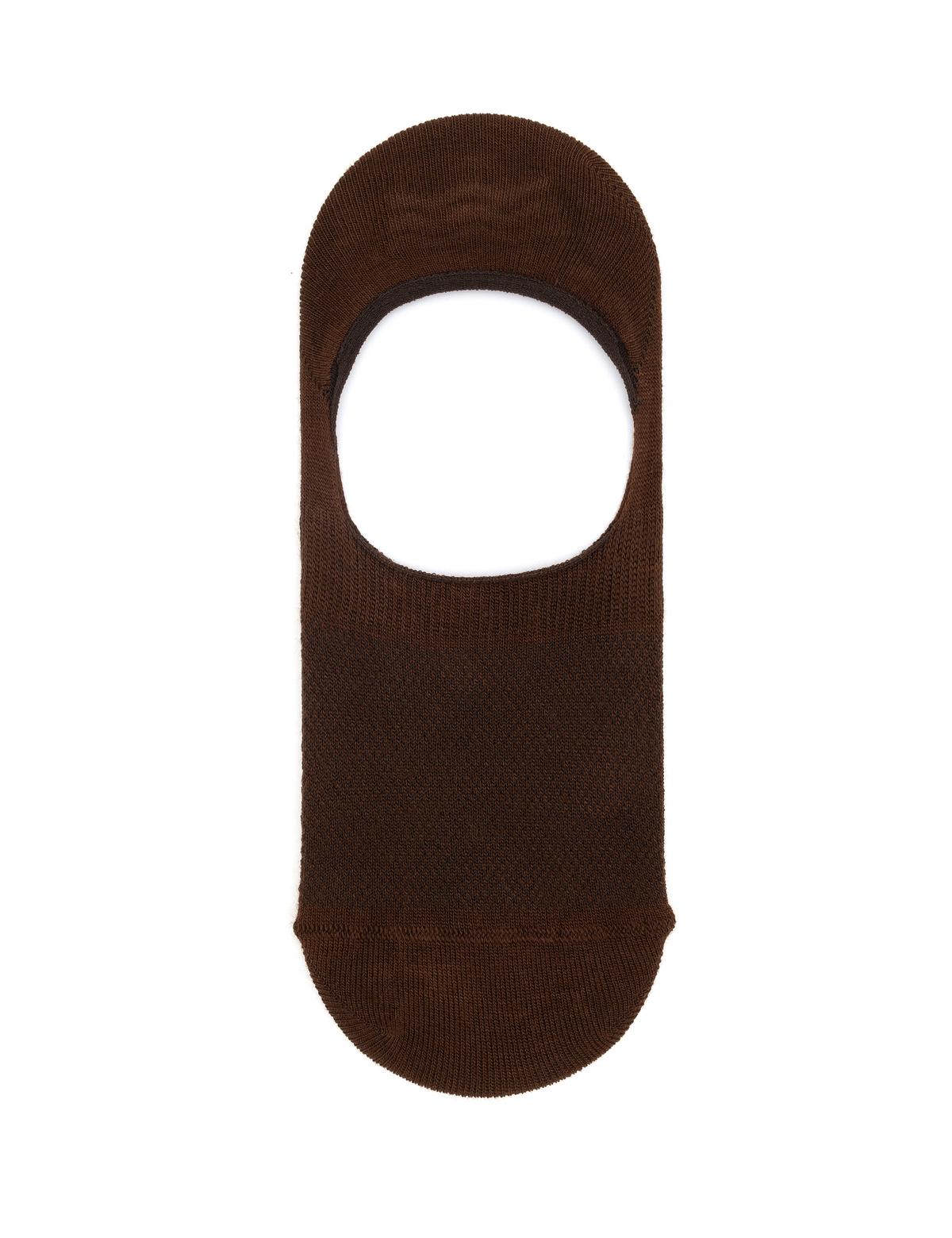 Erkek Bambu Karışımlı Kahverengi Babet Desenli Çorap - 50291777004