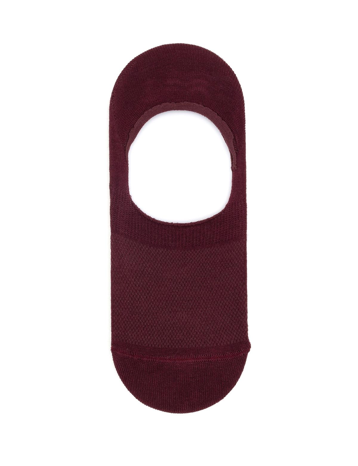 Erkek Bambu Karışımlı Bordo Babet Desenli Çorap - 50291777006