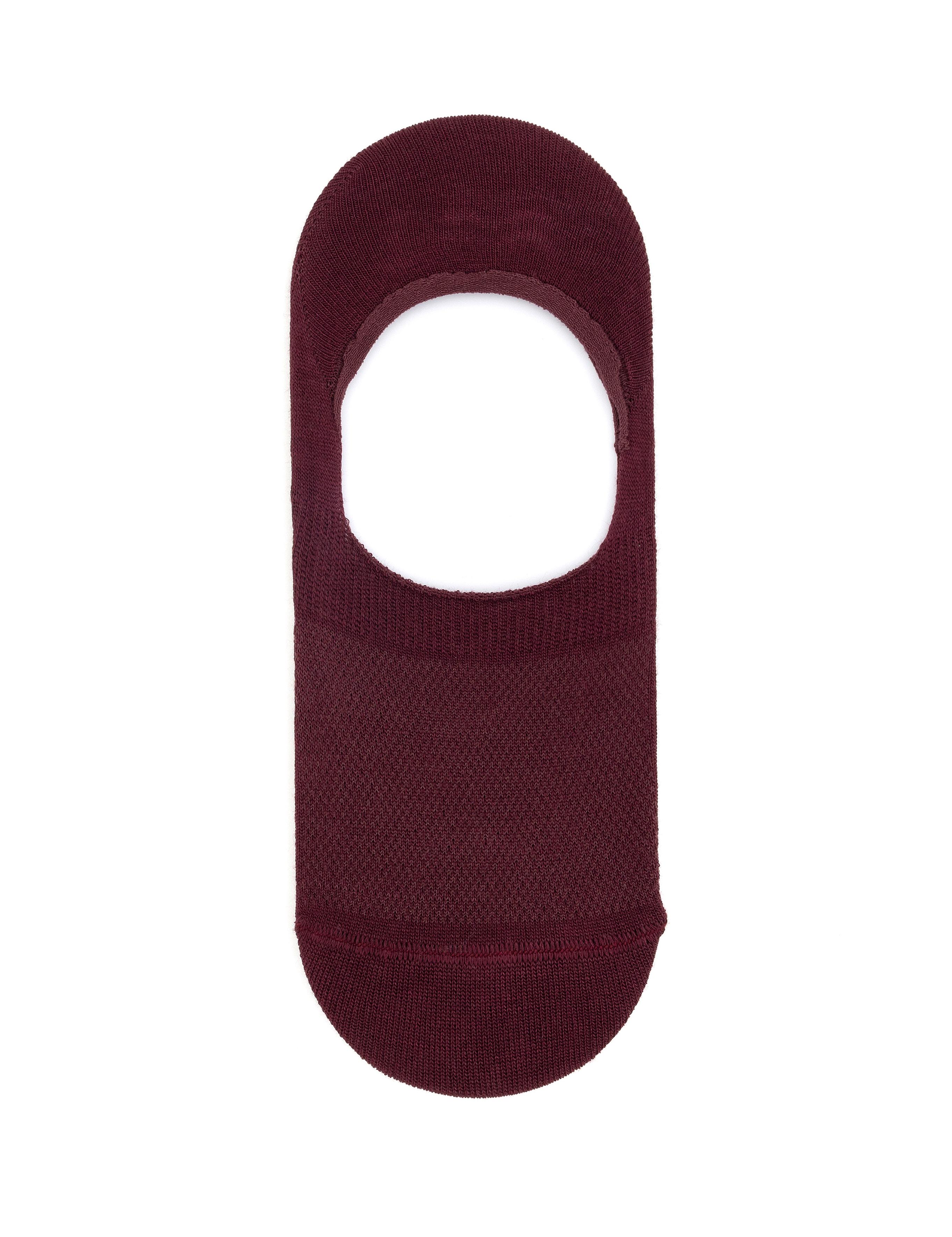 Erkek Bambu Karışımlı Bordo Babet Desenli Çorap