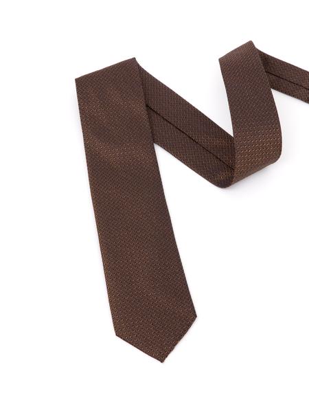 Kahverengi İpek Kravat - 50288413003