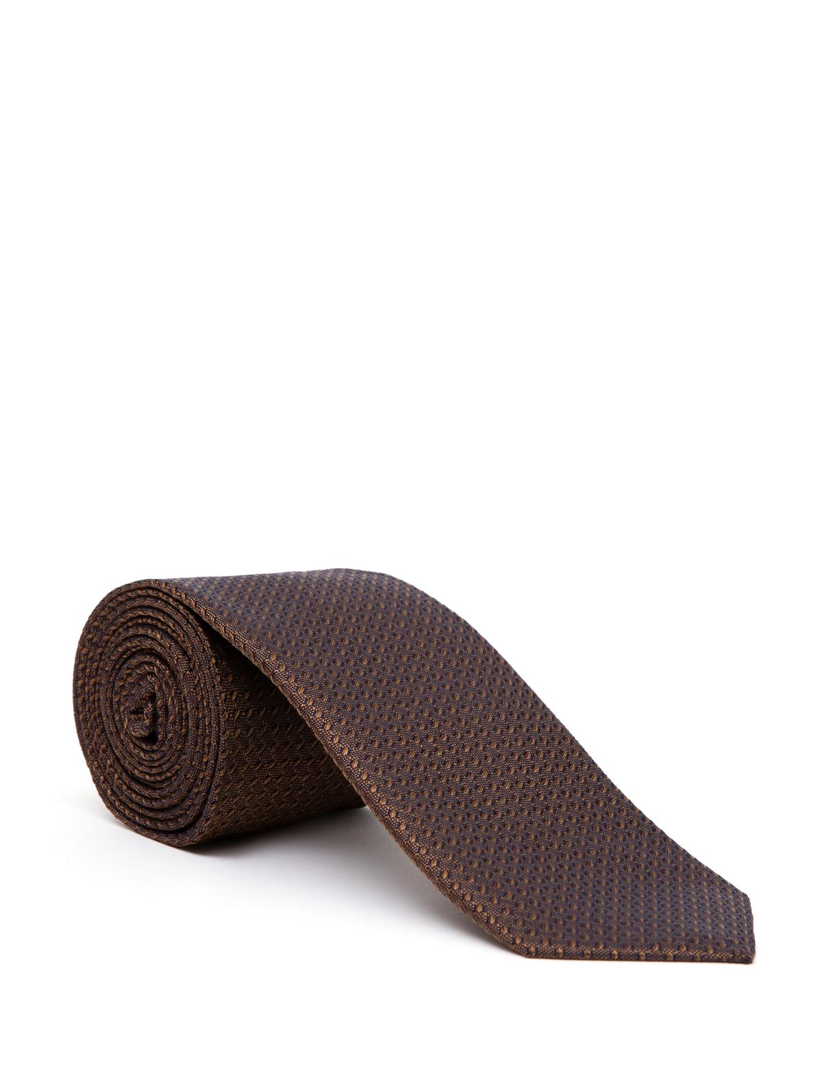 Kahverengi İpek Kravat - 50288413003