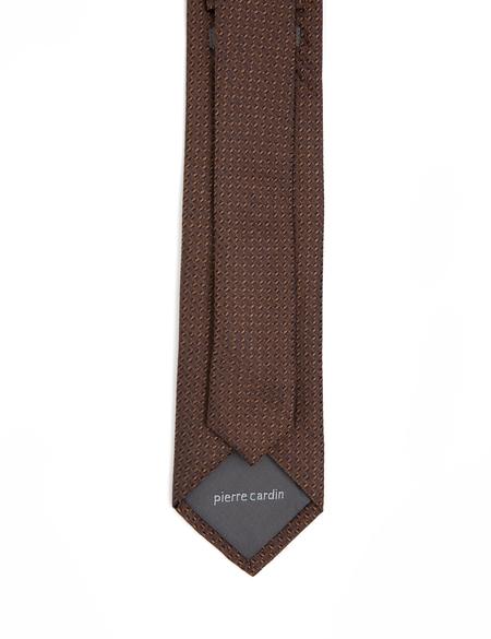 Kahverengi İpek Kravat - 50288413003