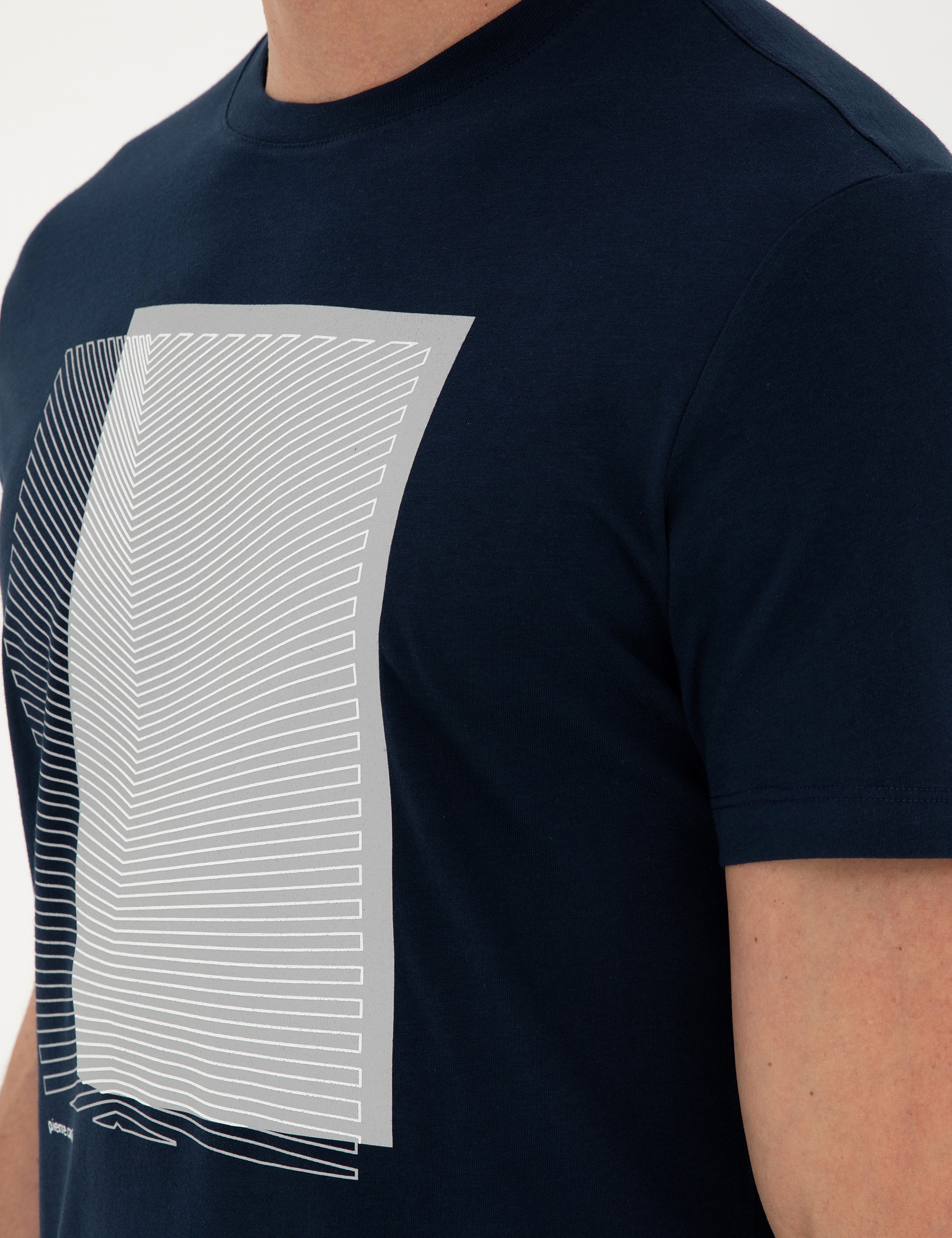 Lacivert Slim Fit Tişört - Image 7