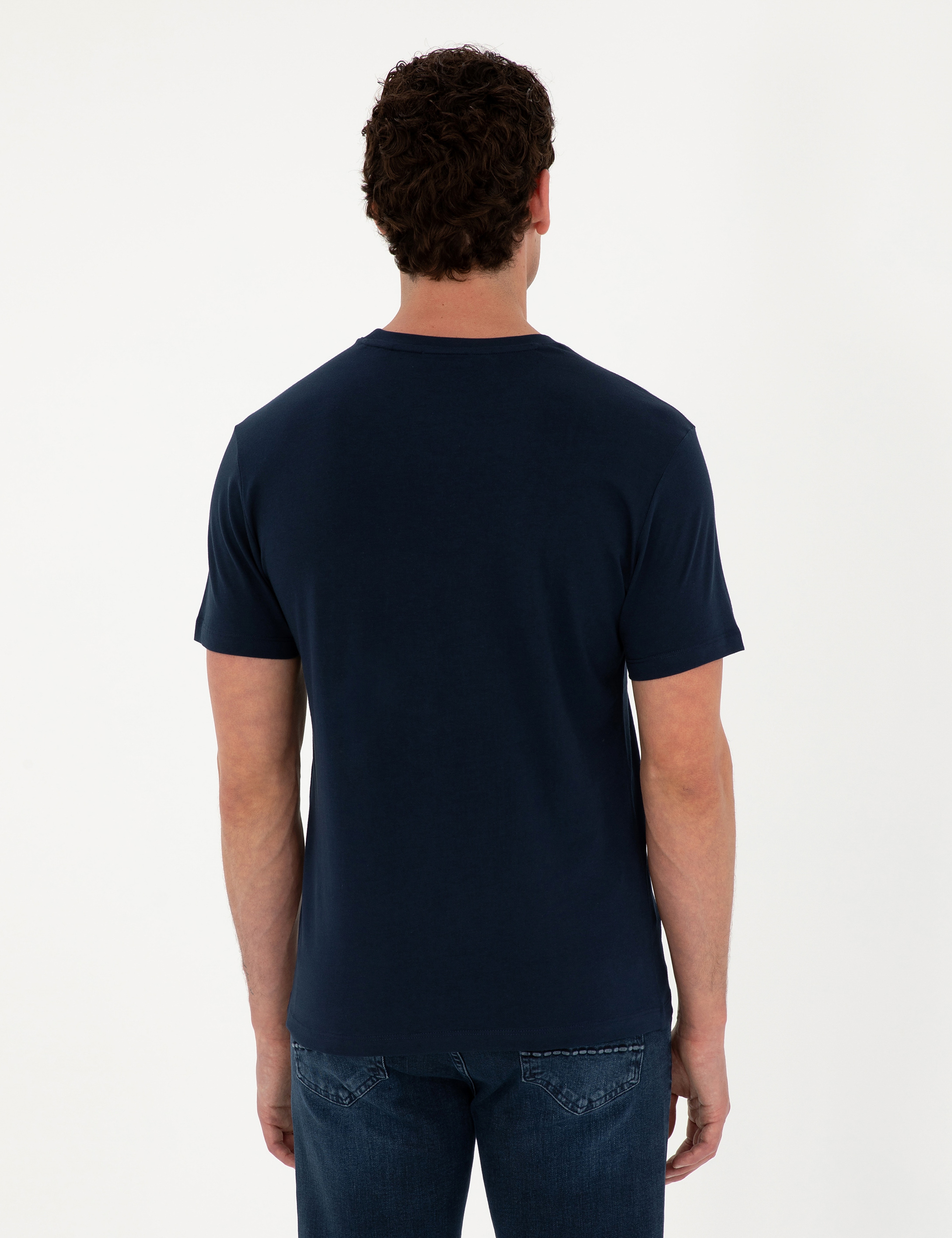 Lacivert Slim Fit Tişört