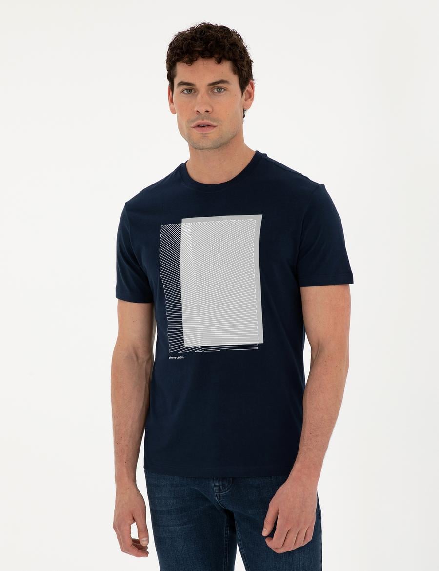 Lacivert Slim Fit Tişört