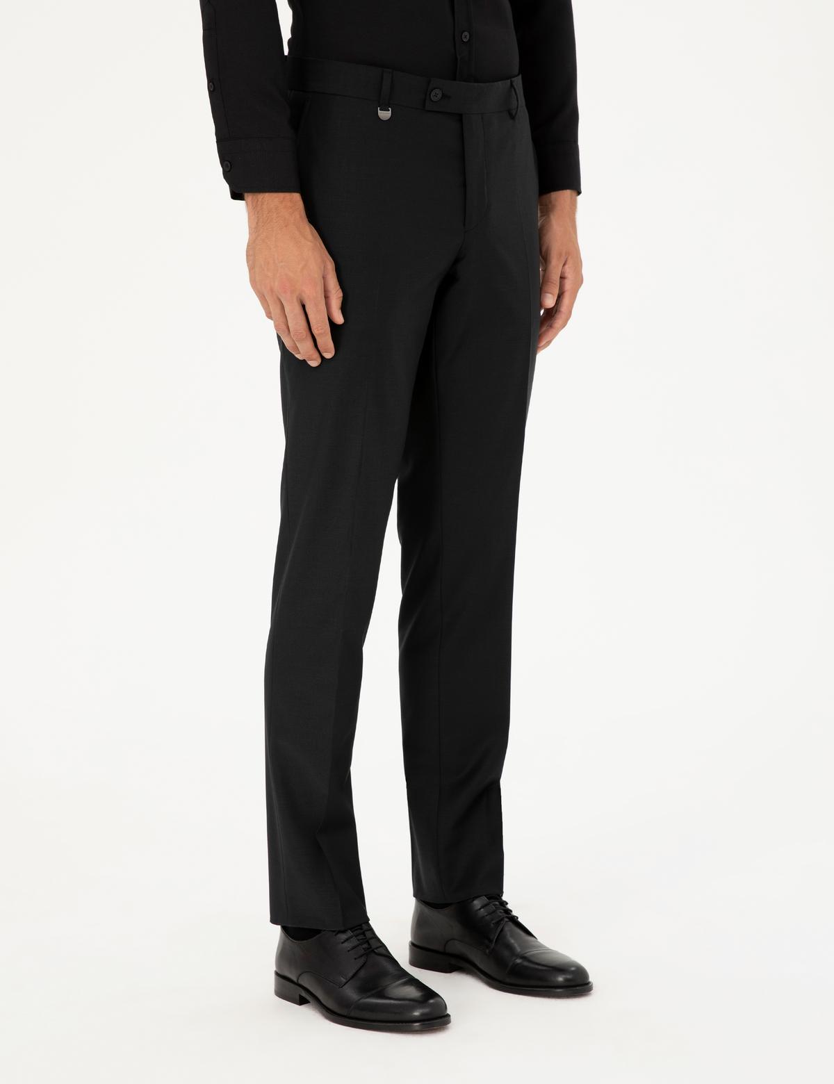 Siyah Slim Fit Kumaş Pantolon - 50288144012