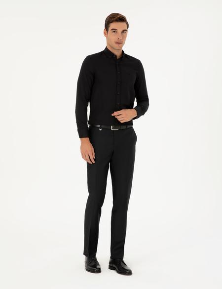 Siyah Slim Fit Kumaş Pantolon - 50288144012